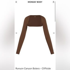 Monday Body Runyon Canyon Bolero in Cliffside NWT